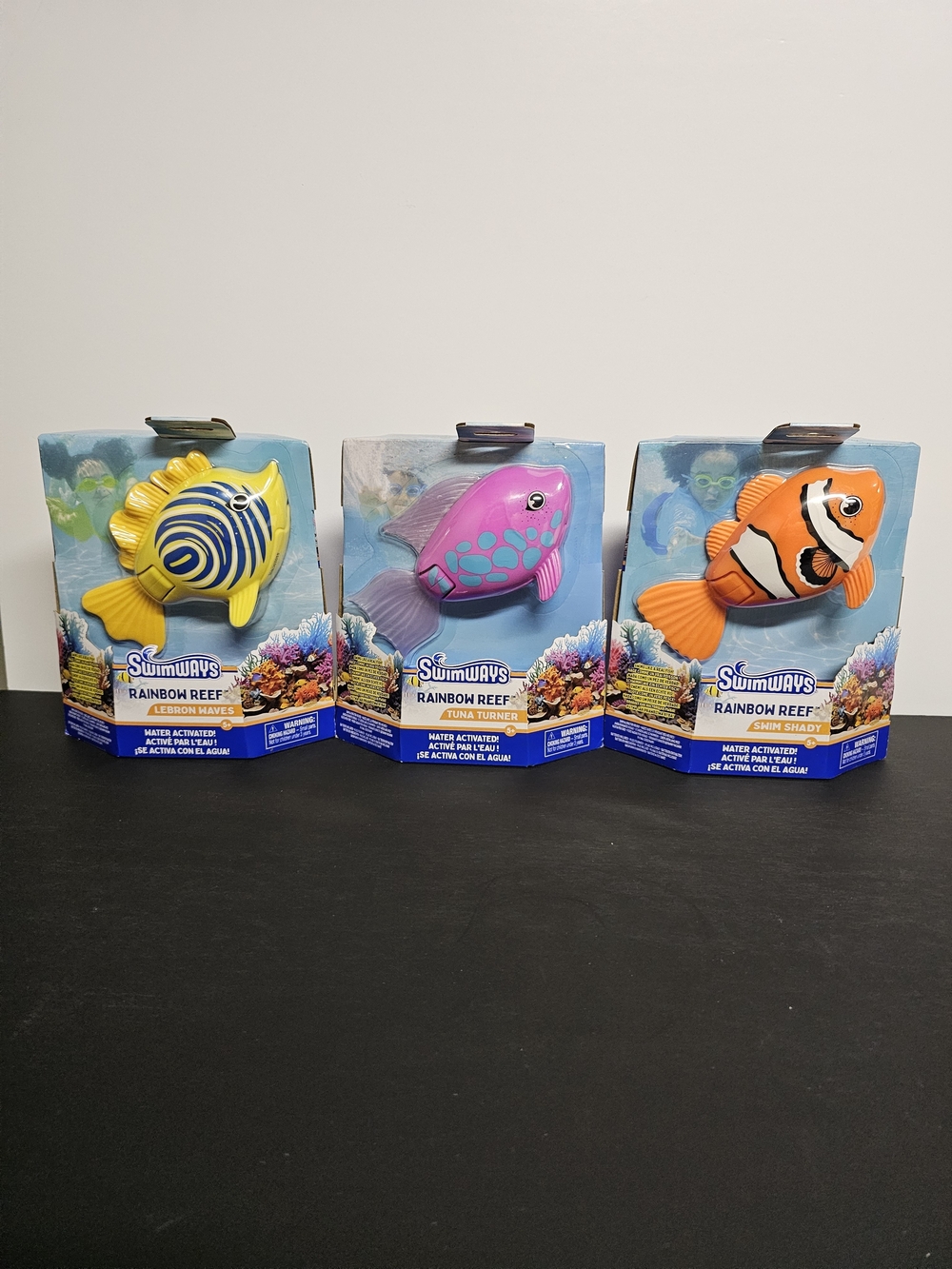 NIB Swimways Rainbow Reef Water Activated Fish Pool Toy Bundle Lot of 3